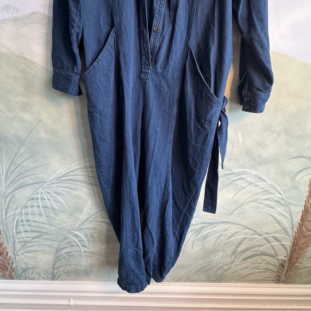 Banana Republic Navy jeans, Jumpsuit with Chest Pockets, size XL - Picture 9 of 11
